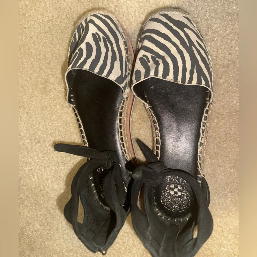 Vince Camuto Zebra Print Espadrilles